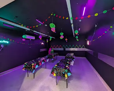 Neon Party Room